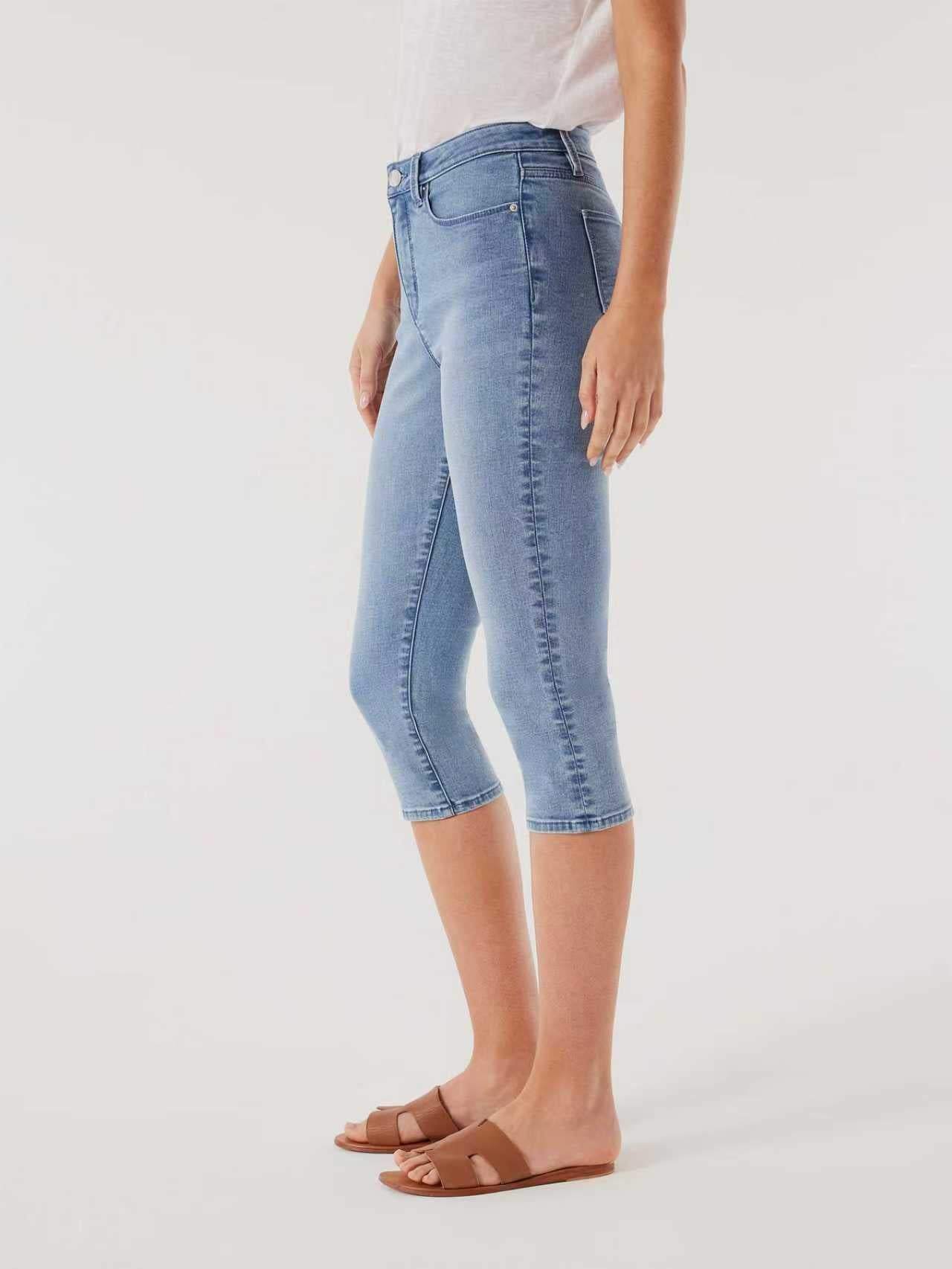 Jeanswest Maddy Mid Waisted Pedal Pusher WFJ-14397-01