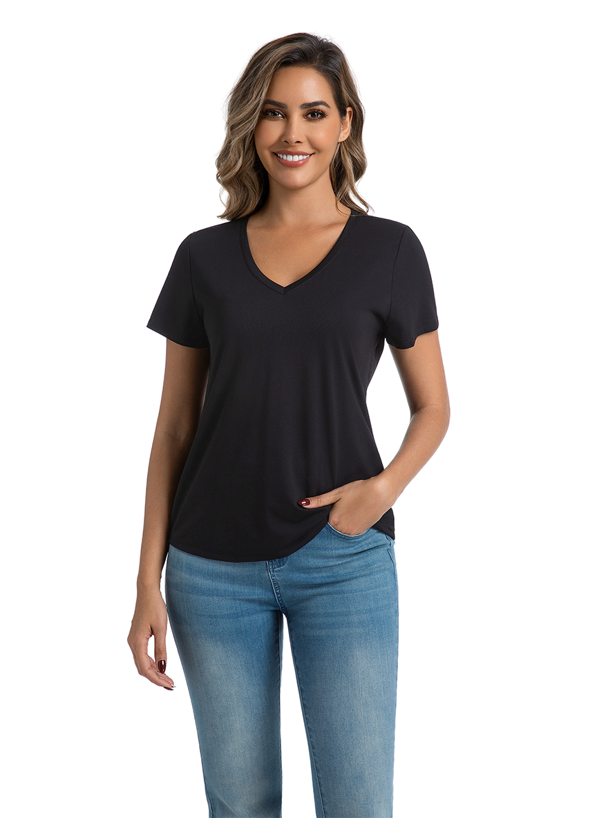 Jeanswest CloudSoft Women's V-Neck Tee - Effortless Australian Elegance S6A-52-273024