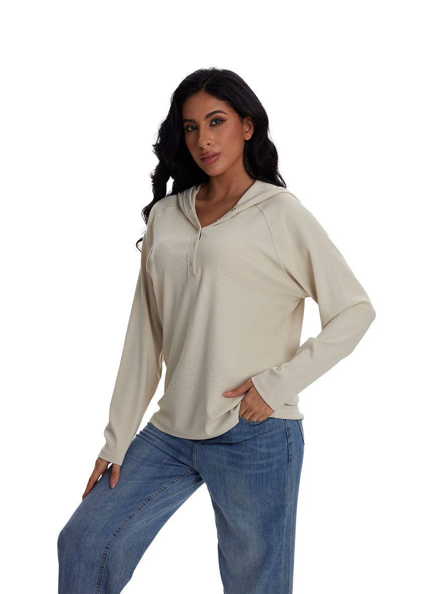 Jeanswest Jeanswest CloudSoft Aussie Comfort Hoodie Henley S6A-62-271006