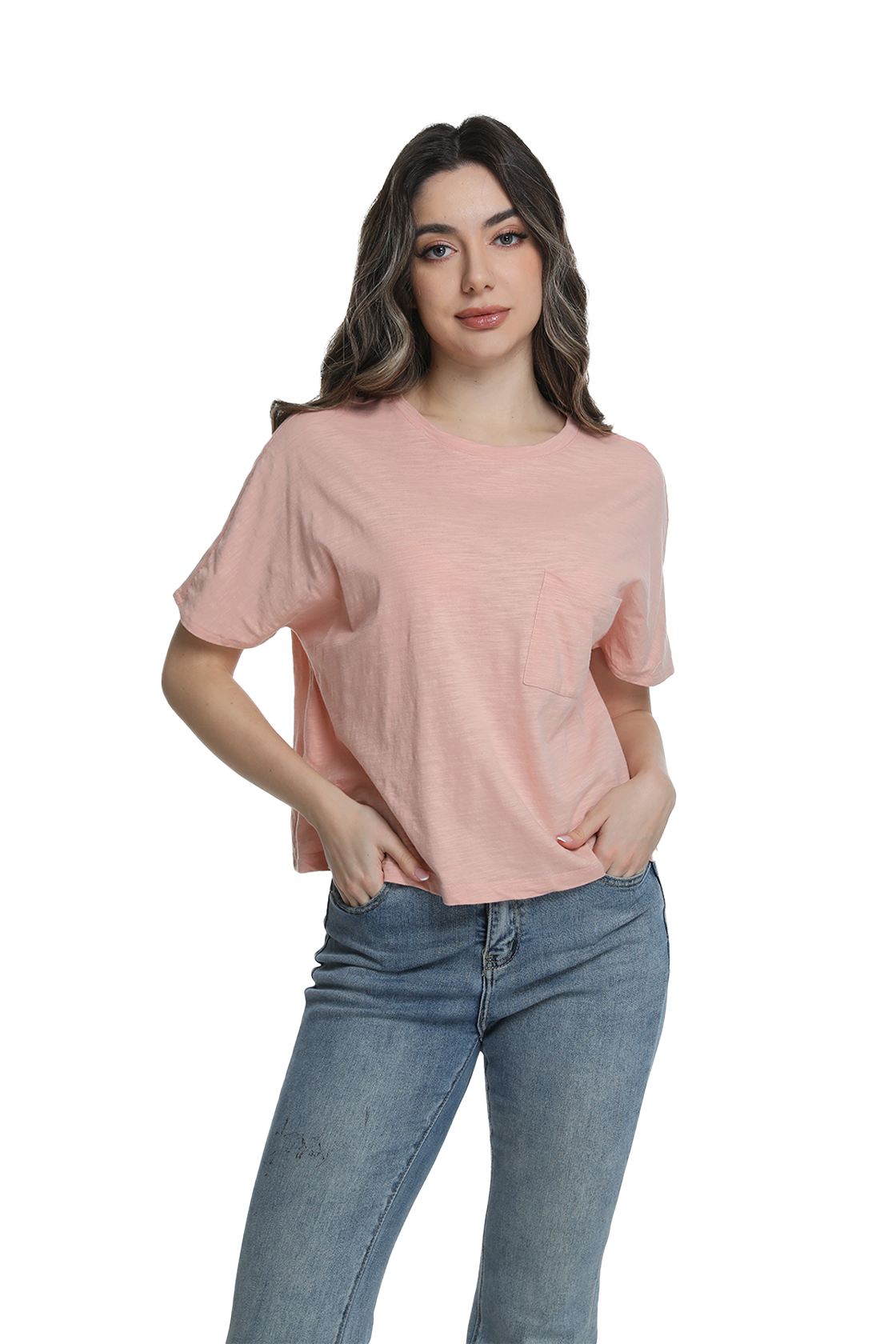 Jeanswest S6A-52-273034 Effortless Cotton Batwing Tee