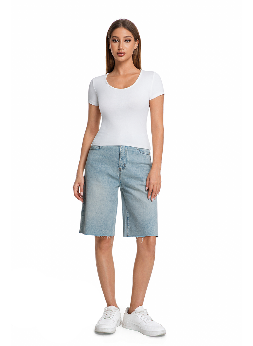 Jeanswest Jeanswest Classic Mid-Length Short - S6A-52-263002 Authentic Everyday Style