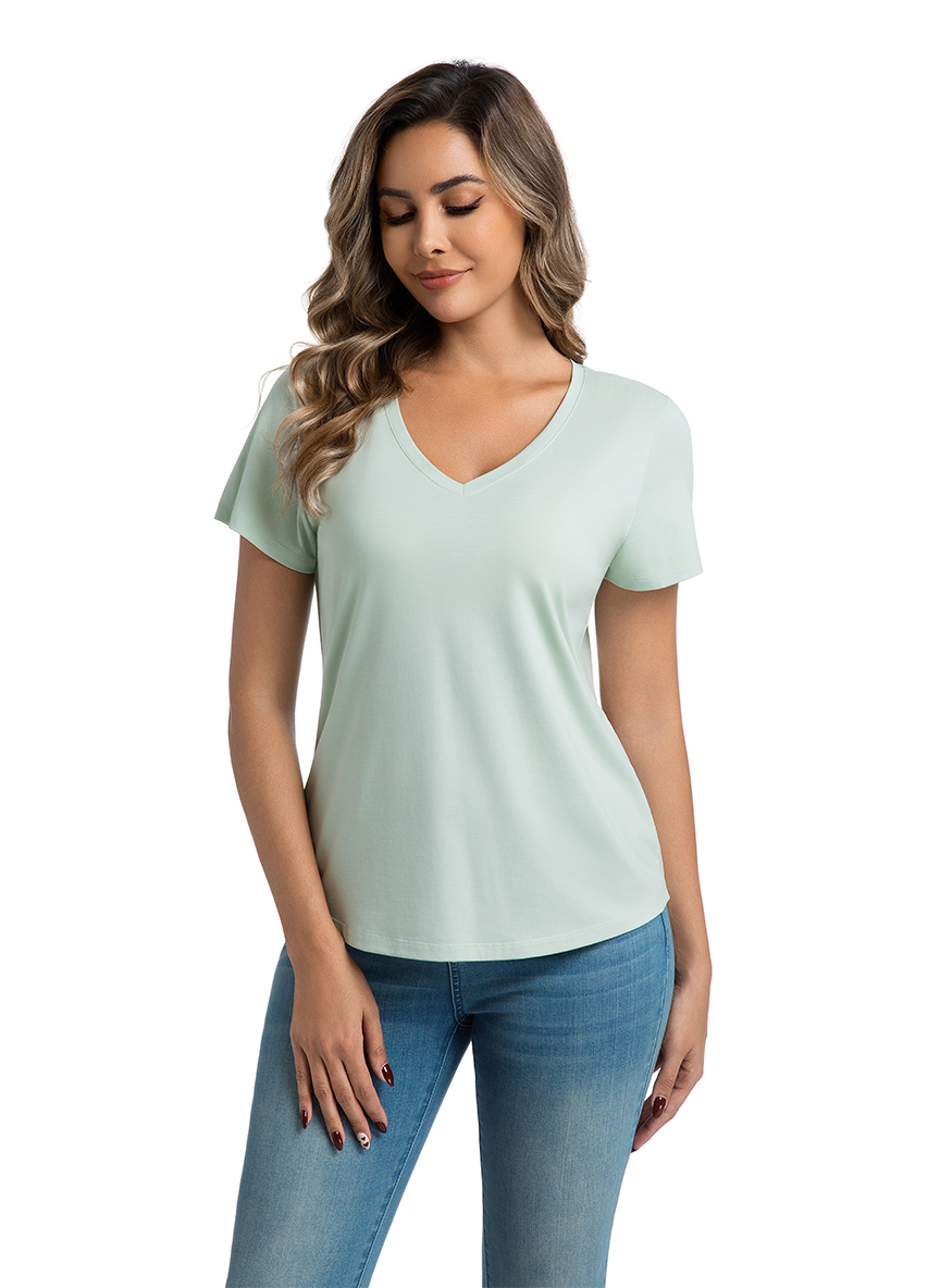 Jeanswest CloudSoft Women's V-Neck Tee - Effortless Australian Elegance S6A-52-273024