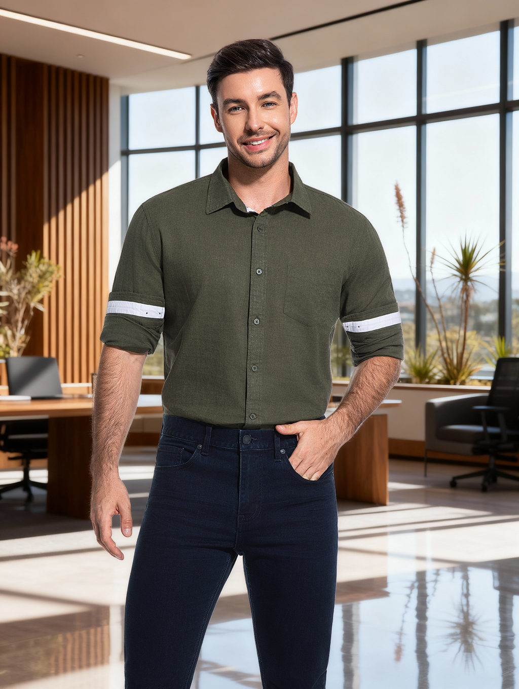 Jeanswest Bondi Linen Shirt MSI-18331