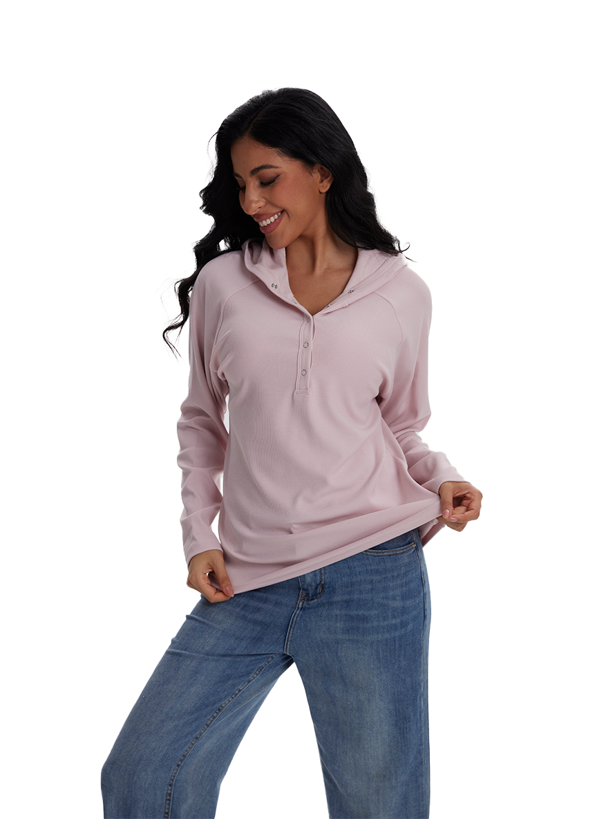 Jeanswest Jeanswest CloudSoft Aussie Comfort Hoodie Henley S6A-62-271006