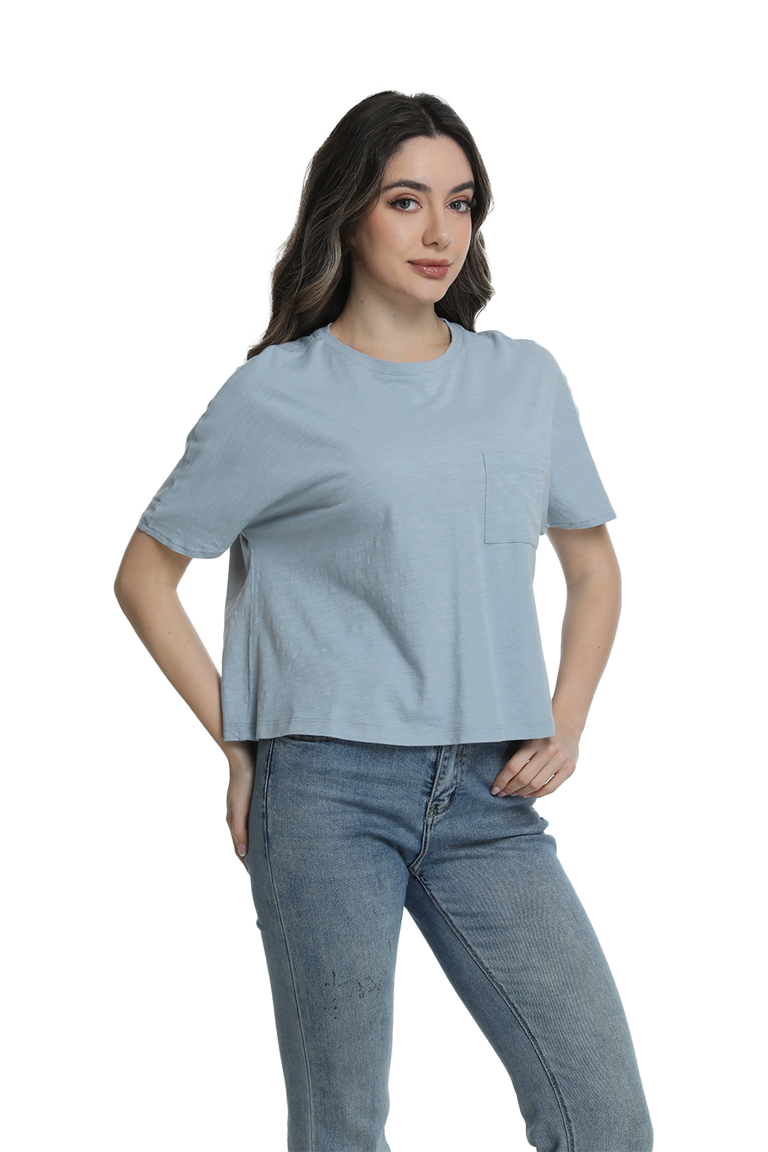 Jeanswest S6A-52-273034 Effortless Cotton Batwing Tee
