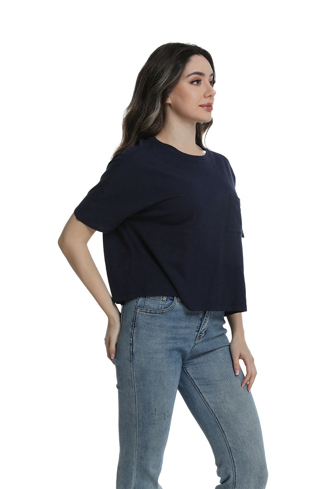 Jeanswest S6A-52-273034 Effortless Cotton Batwing Tee