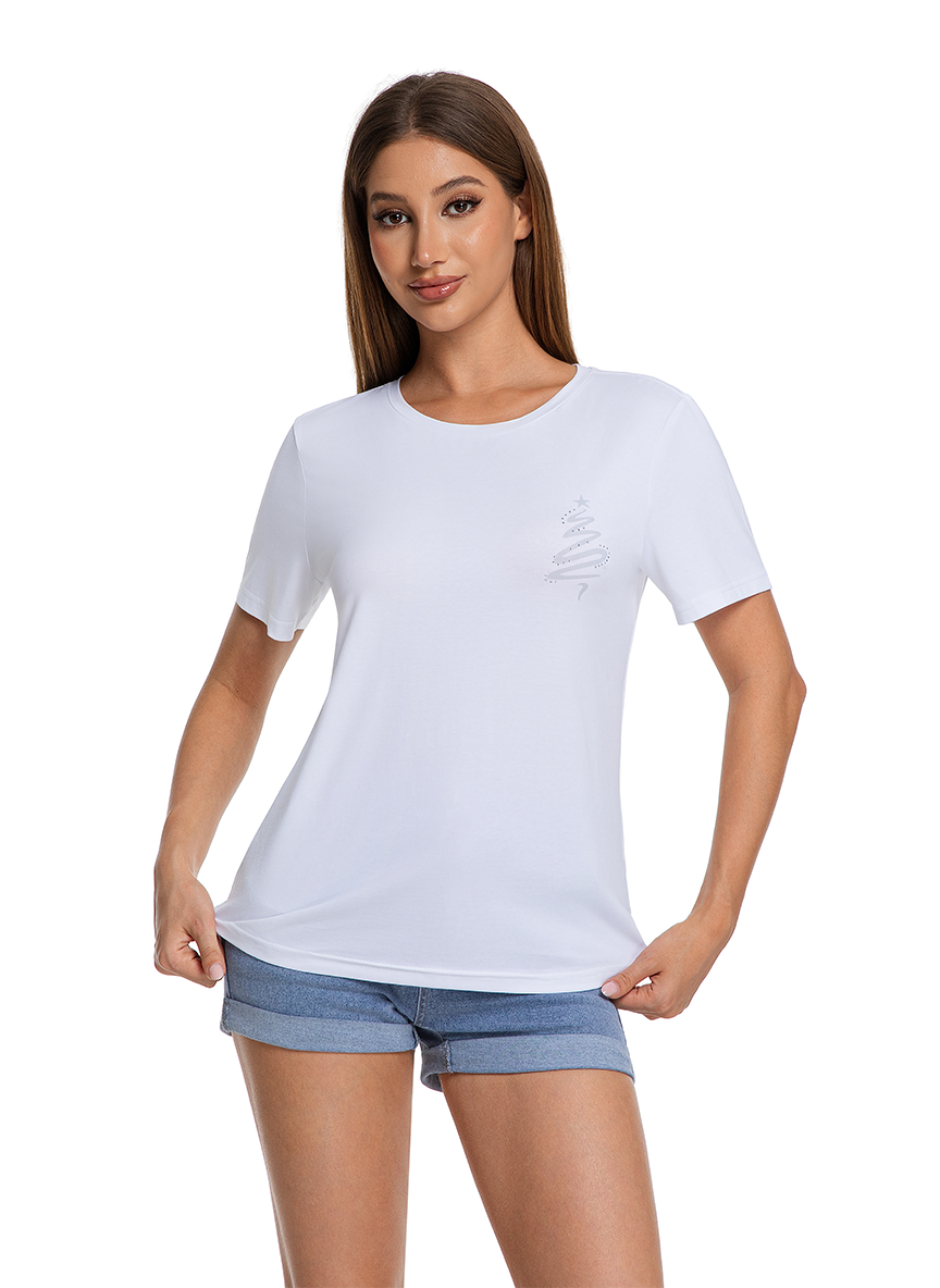Jeanswest Jeanswest Australian Summer CloudSoft Christmas Tee - S6A-52-273029 Enduring Comfort