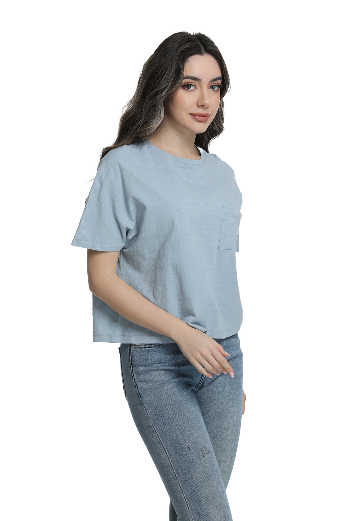 Jeanswest S6A-52-273034 Effortless Cotton Batwing Tee