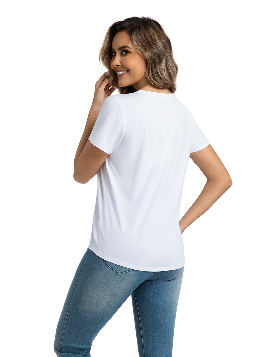 Jeanswest CloudSoft Women's V-Neck Tee - Effortless Australian Elegance S6A-52-273024