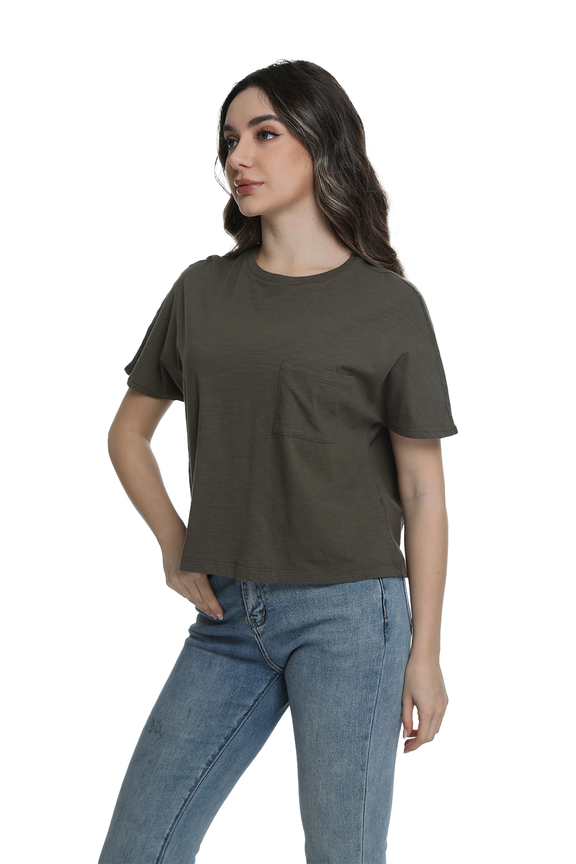 Jeanswest S6A-52-273034 Effortless Cotton Batwing Tee