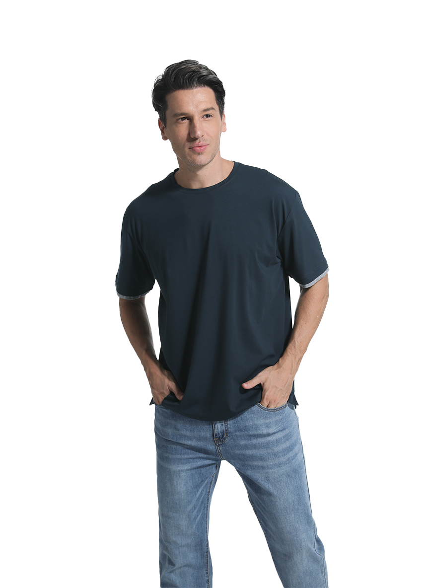 Jeanswest Jeanswest CloudSoft Mock Layer Round Neck Tee S6A-52-173028