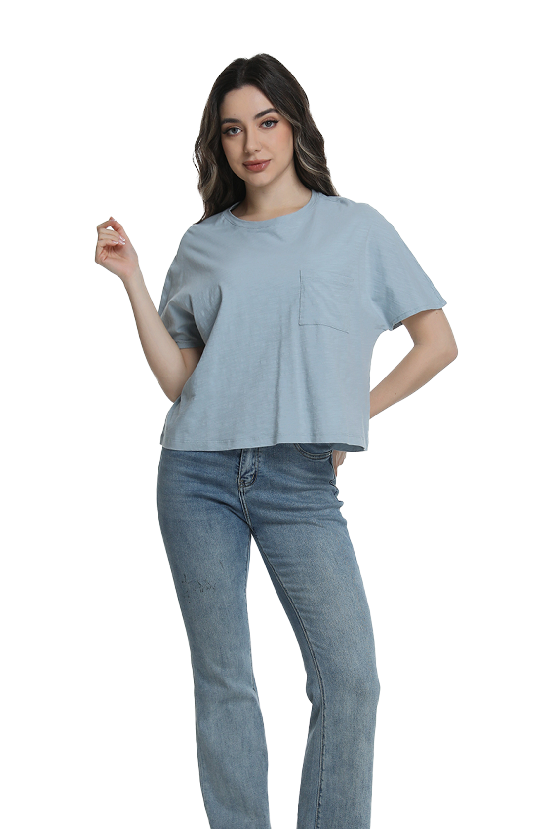 Jeanswest S6A-52-273034 Effortless Cotton Batwing Tee