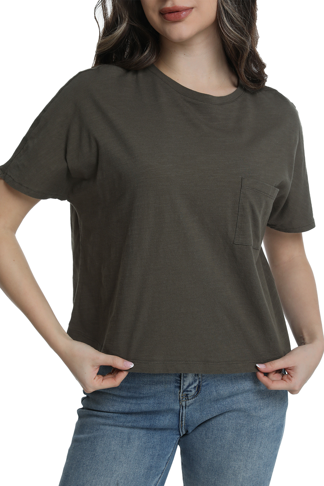 Jeanswest S6A-52-273034 Effortless Cotton Batwing Tee