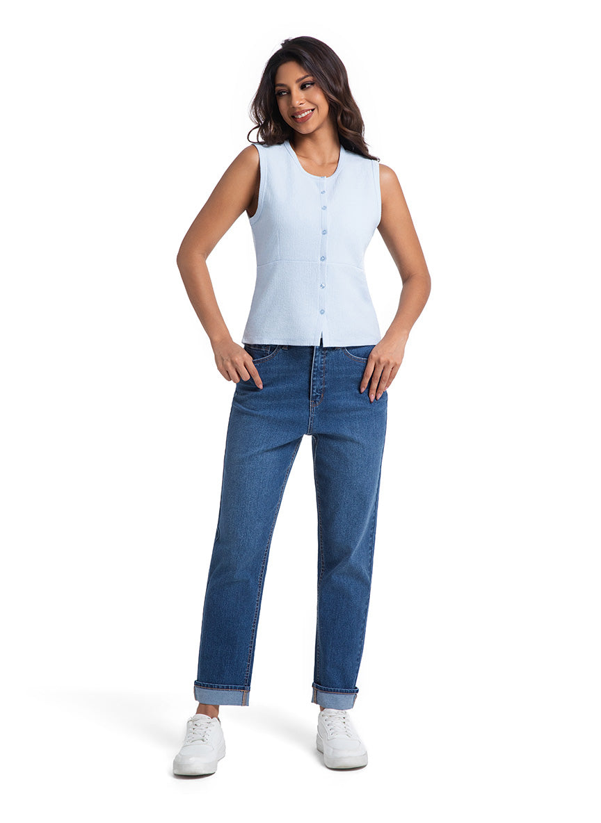 Jeanswest Jeanswest Emma Cotton Blend Tank Top - Perfect for Australian Summer WTO-18323