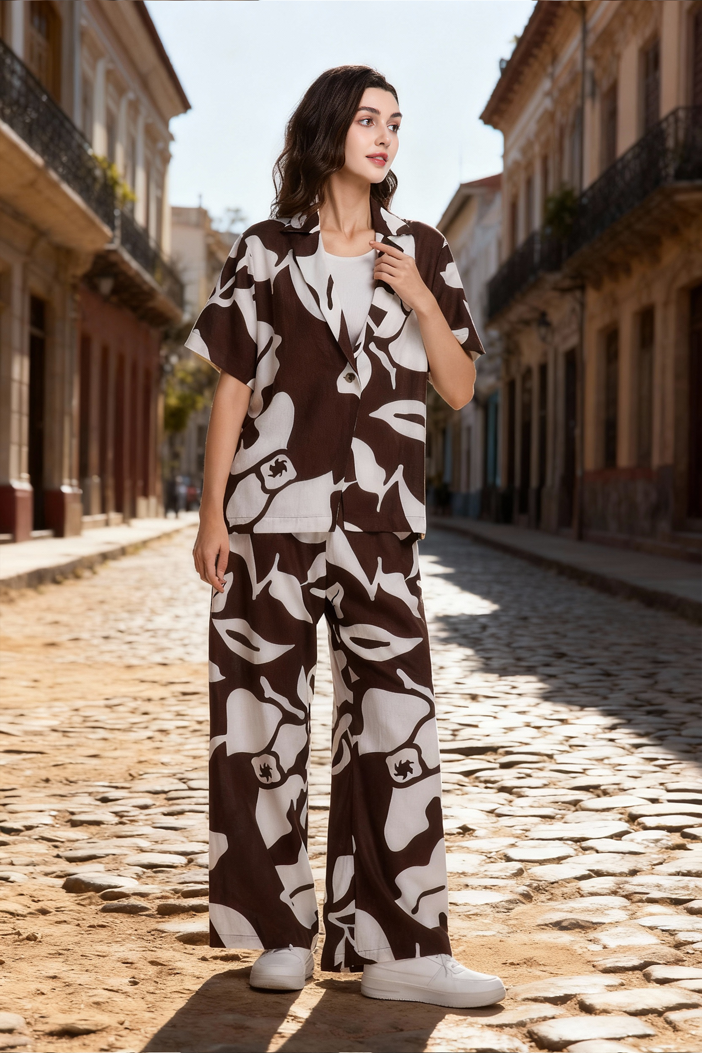 Jeanswest 🔥Hot Deal Price-Women's Linen Blend Beach Shirt | WSI-18405-01