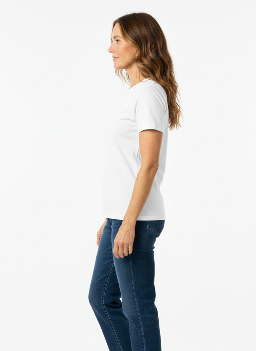 Jeanswest CloudSoft Women's Crew-Neck Tee - Australian Summer Essential S6A-52-273025