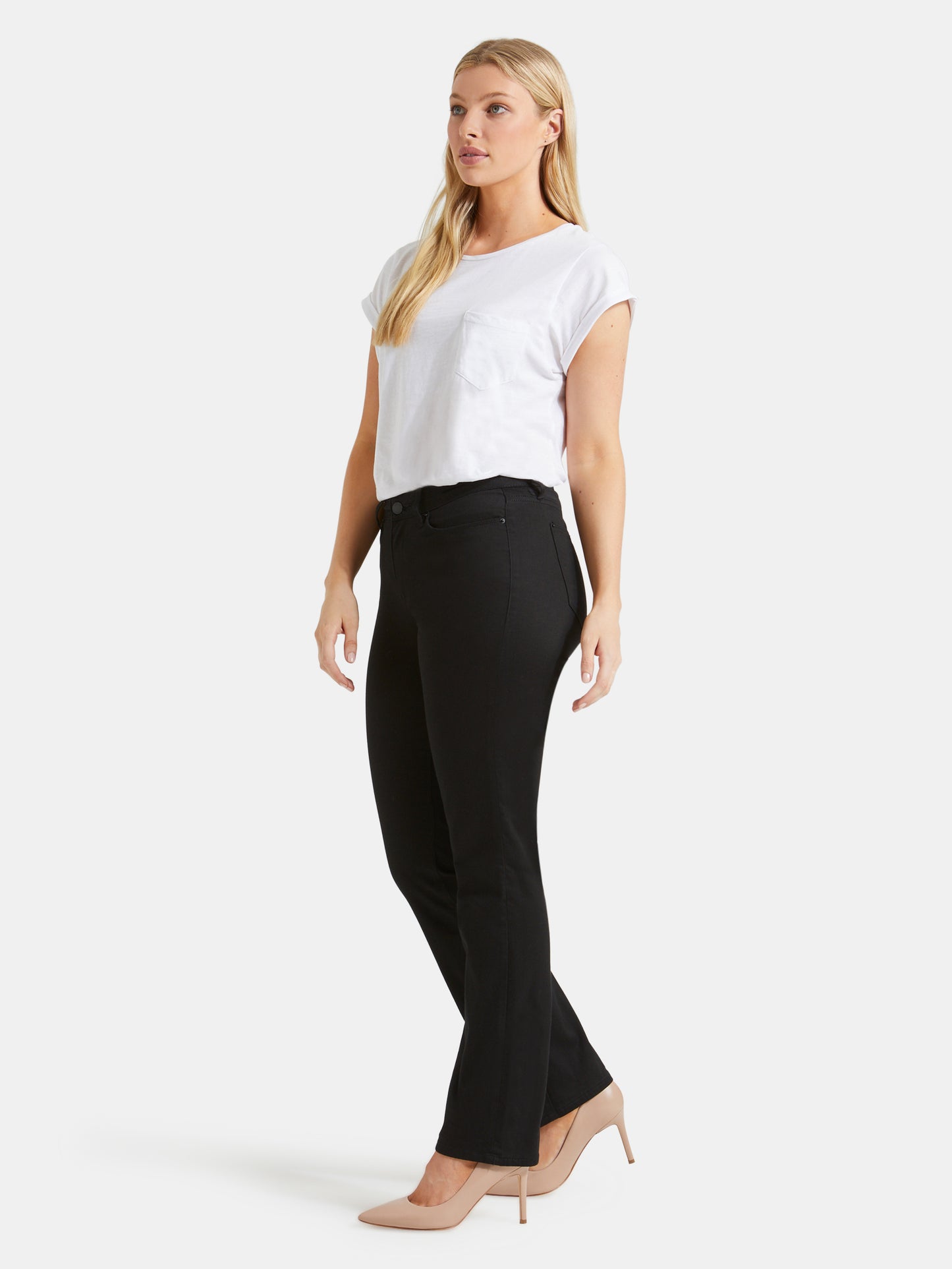 Curve Slim Straight Jeans
