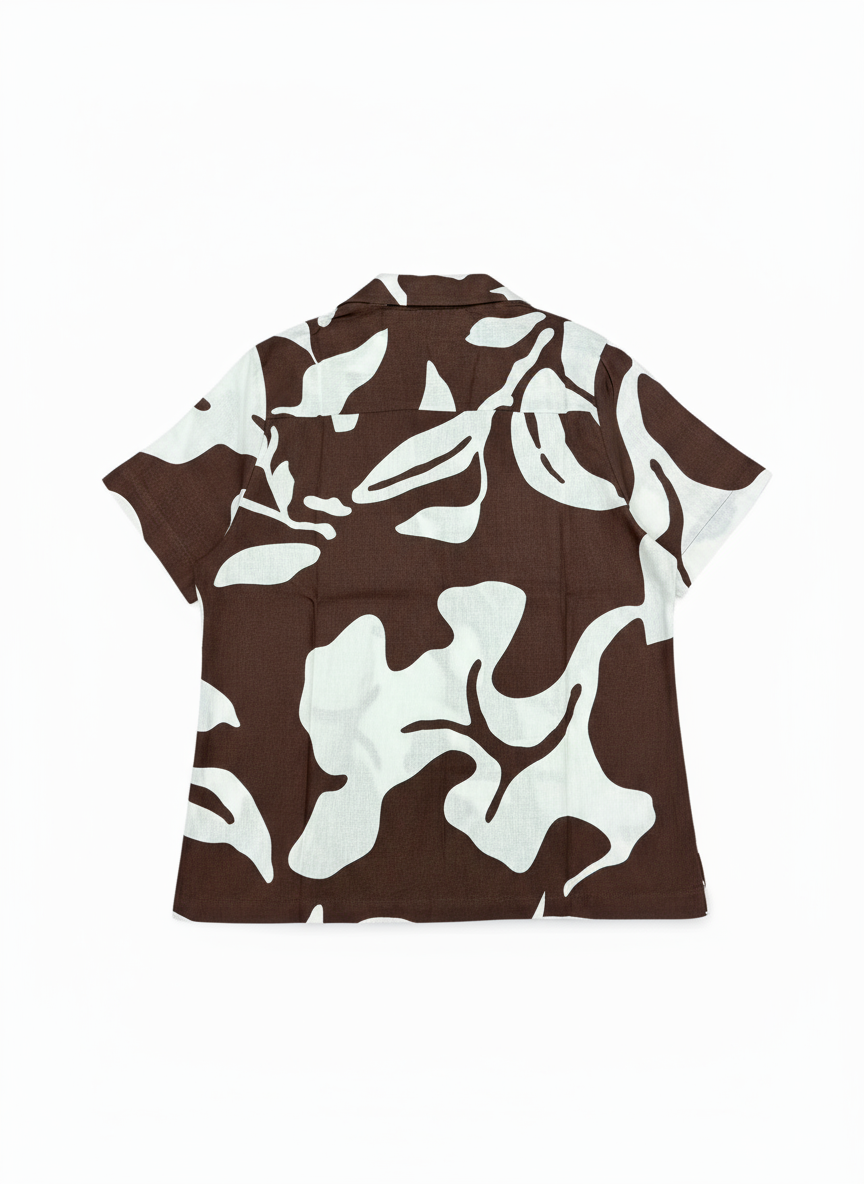 Jeanswest Women's Linen Blend Beach Shirt | WSI-18405-01 Abstract Print | Resort Wear | 55% Linen
