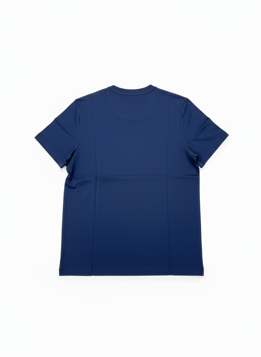 Jeanswest Women's 100% Cotton Crew Neck Tee | WTO-15646 Classic Short Sleeve T-Shirt | Navy White | Essential Basic |