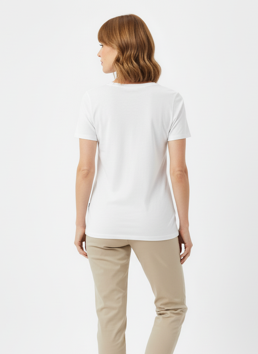 Jeanswest CloudSoft Women's V-Neck Tee - Effortless Australian Elegance S6A-52-273024