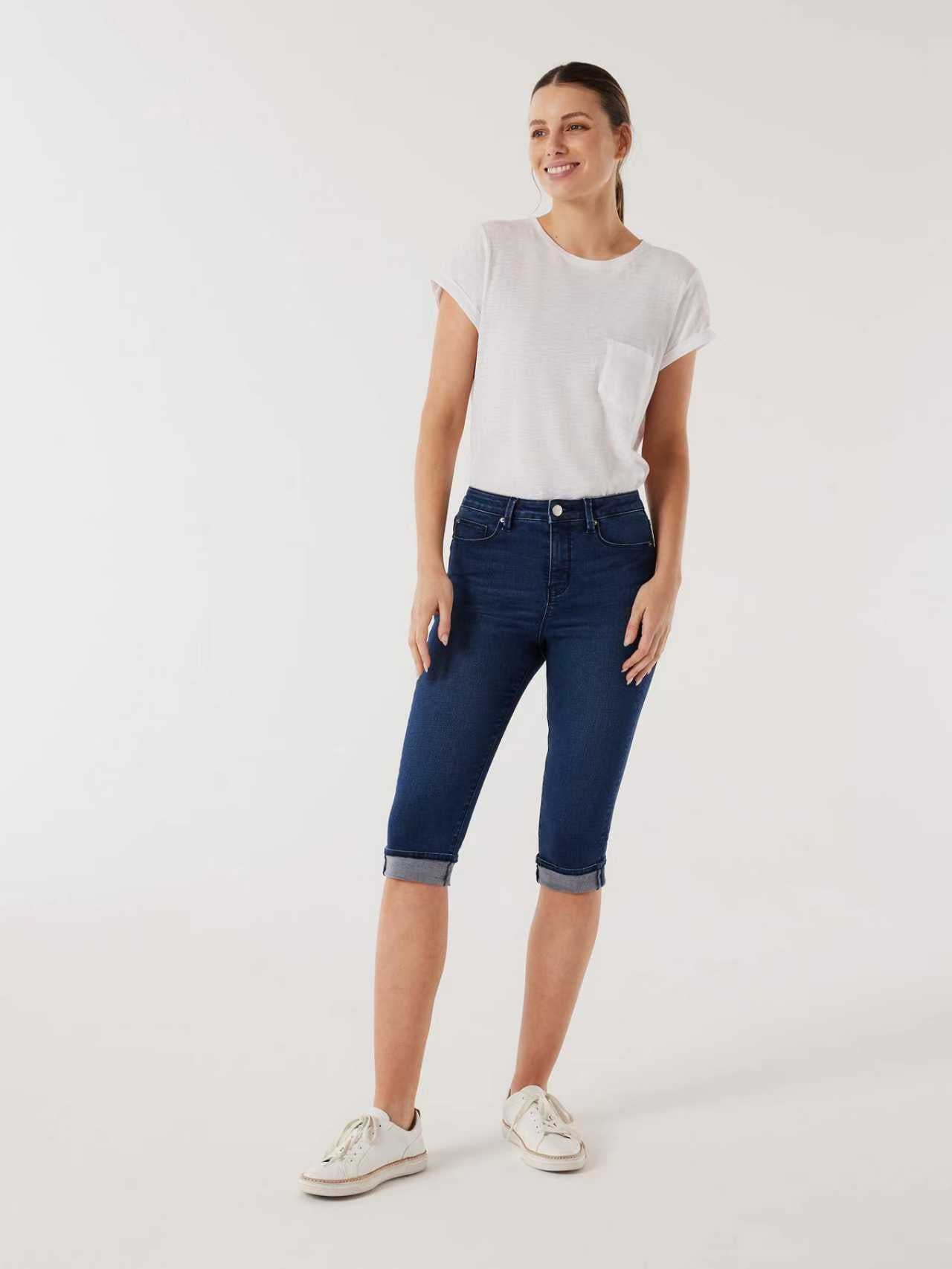 Jeanswest Maddy Mid Waisted Skinny Pedal Pusher WFJ-14378-01