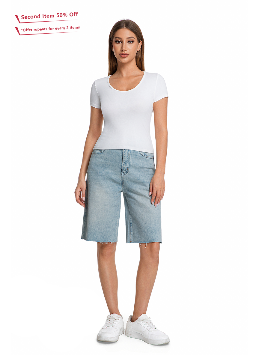 Jeanswest Jeanswest Classic Mid-Length Short - S6A-52-263002 Authentic Everyday Style