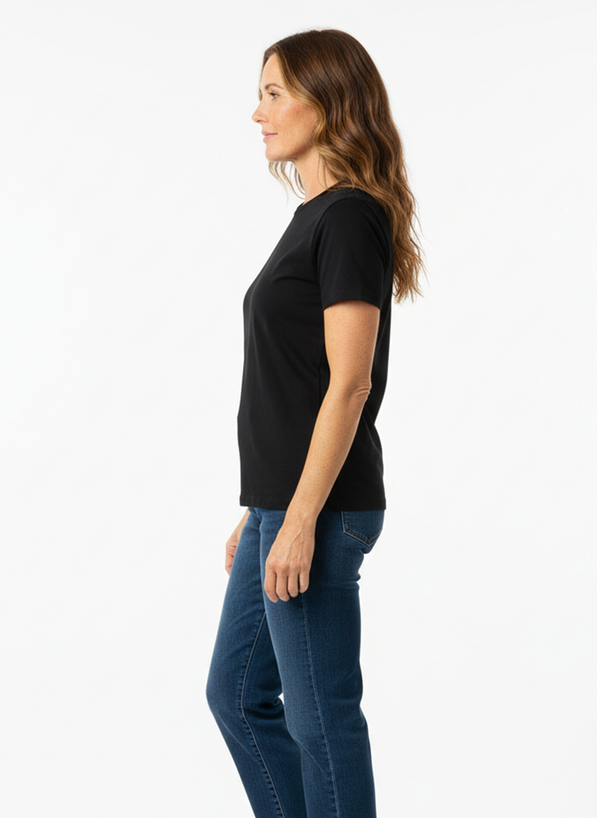 Jeanswest CloudSoft Women's Crew-Neck Tee - Australian Summer Essential S6A-52-273025