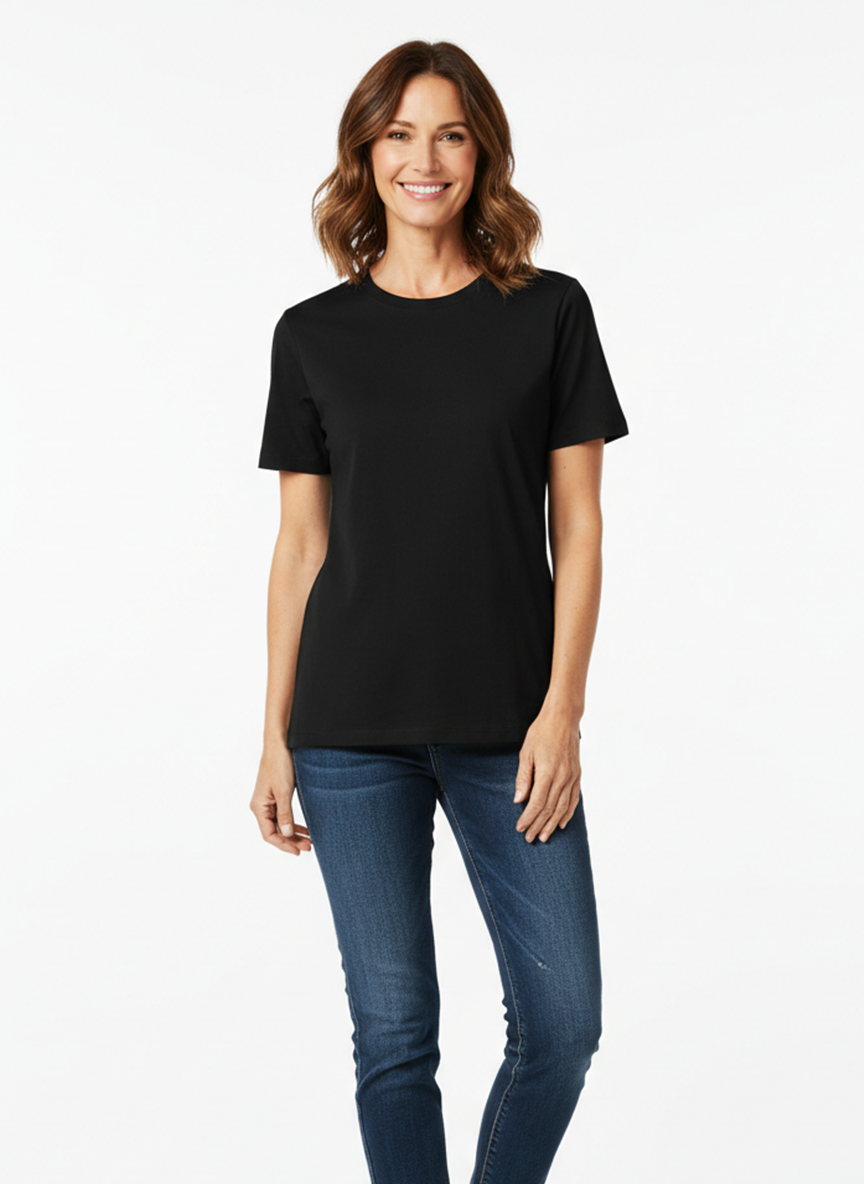 Jeanswest CloudSoft Women's Crew-Neck Tee - Australian Summer Essential S6A-52-273025