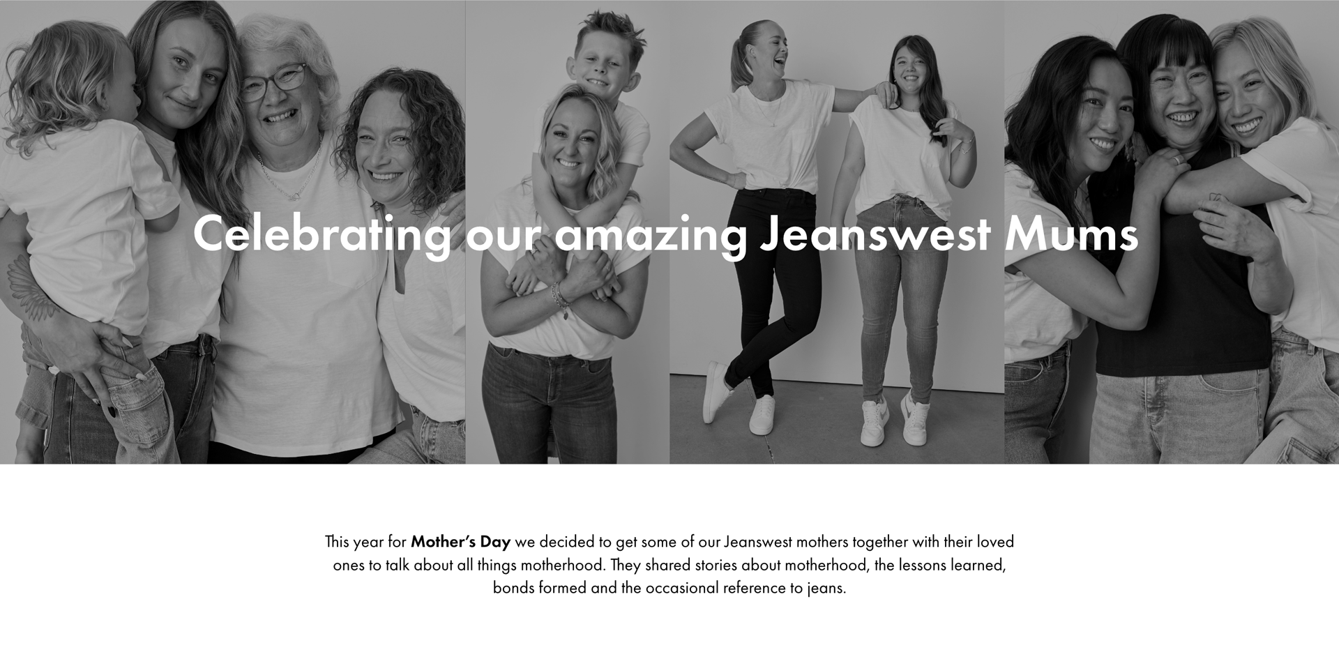 Celebrate Our Amazing Jeanswest Mums