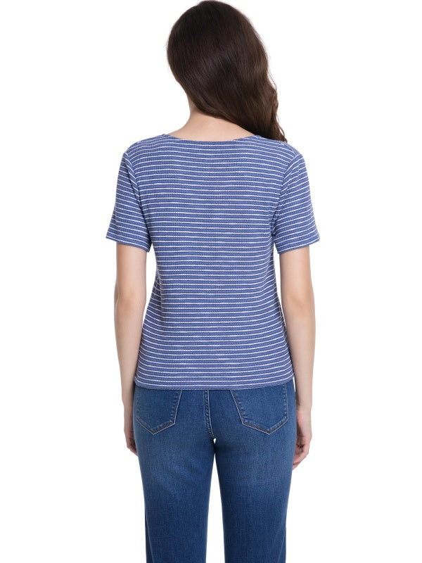 Women's Textured V-Neck Tee