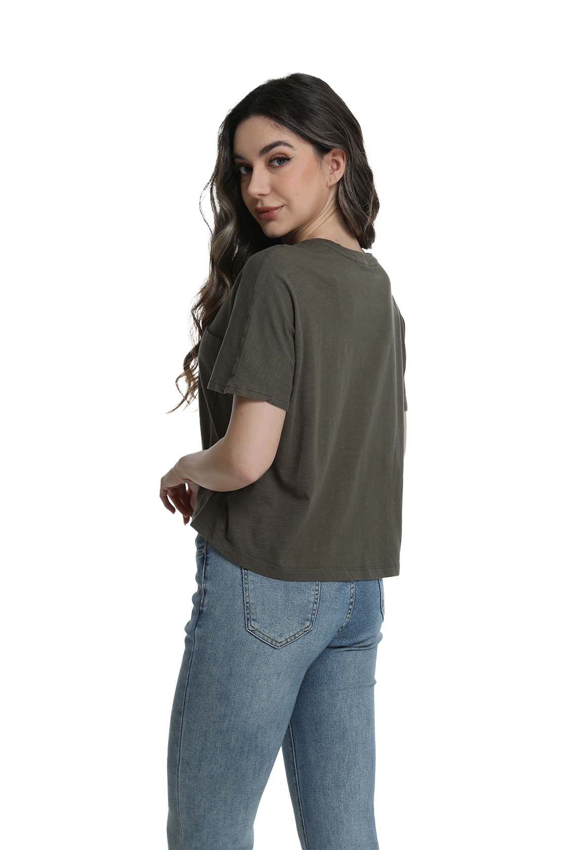 Jeanswest S6A-52-273034 Effortless Cotton Batwing Tee