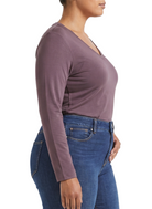 Jeanswest Jeanswest CloudSoft Aussie Luxe Modal V-Neck Long Sleeve Tee S6A-62-271011