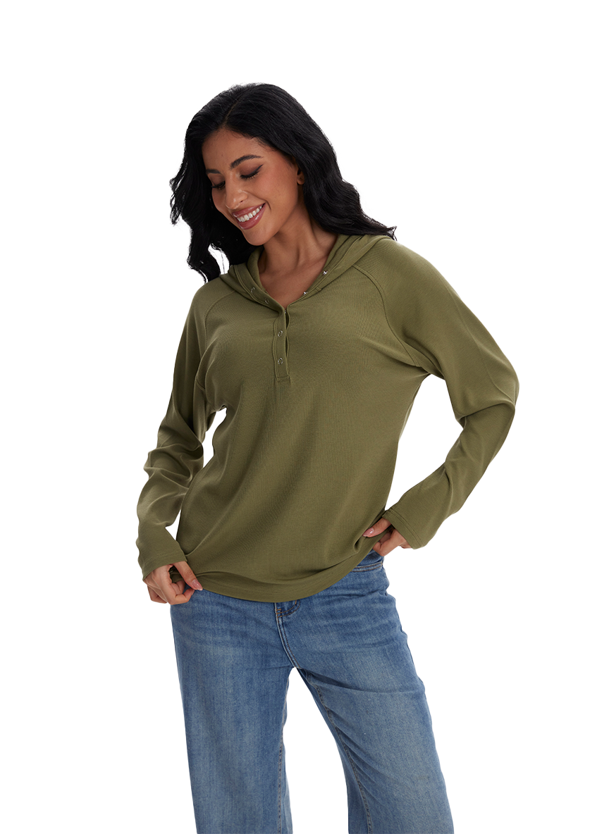 Jeanswest Jeanswest Aussie Comfort Hoodie Henley S6A-62-271006