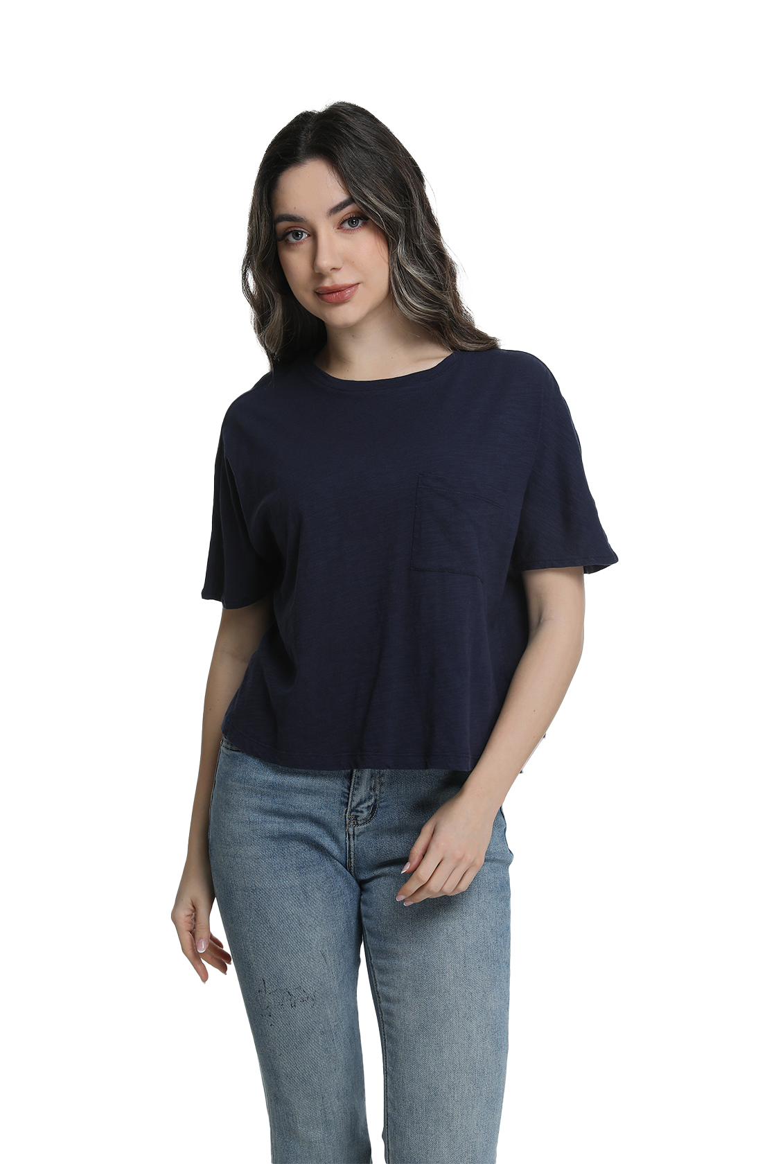 Jeanswest S6A-52-273034 Effortless Cotton Batwing Tee