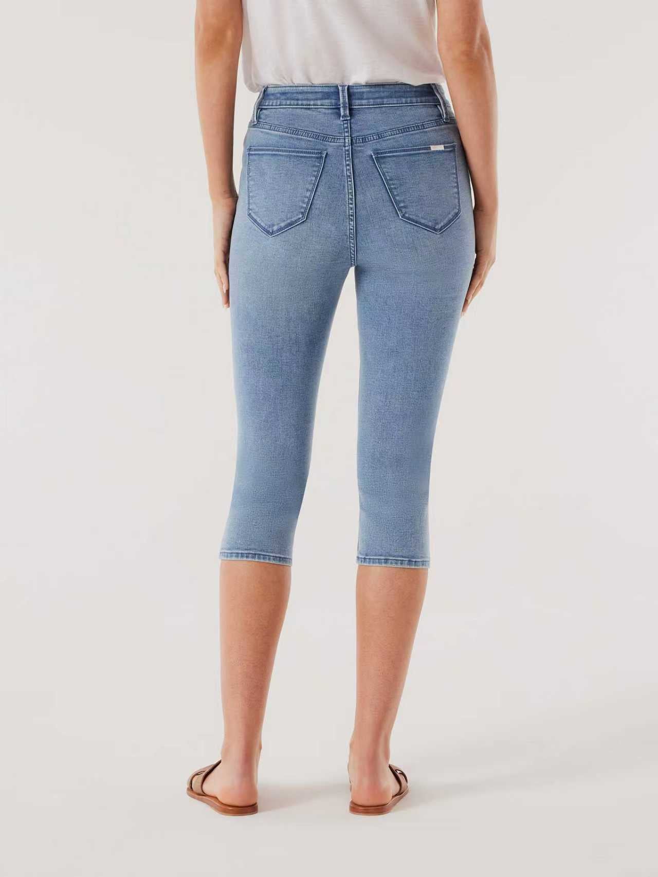 Jeanswest Maddy Mid Waisted Pedal Pusher WFJ-14397-01