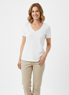Jeanswest CloudSoft Women's V-Neck Tee - Effortless Australian Elegance S6A-52-273024