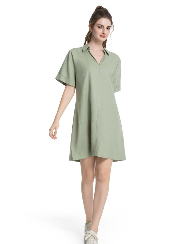 Women's Linen Shirt Dress