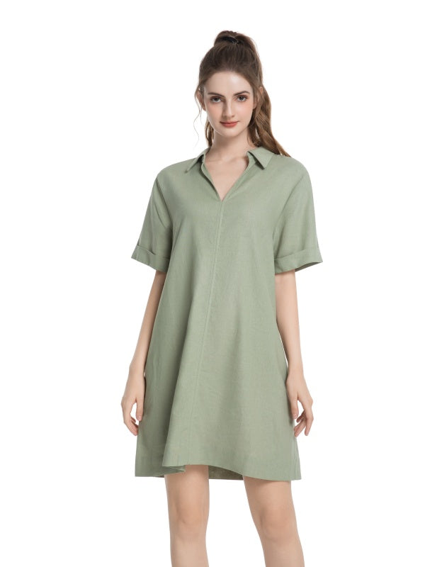 Women's Linen Shirt Dress