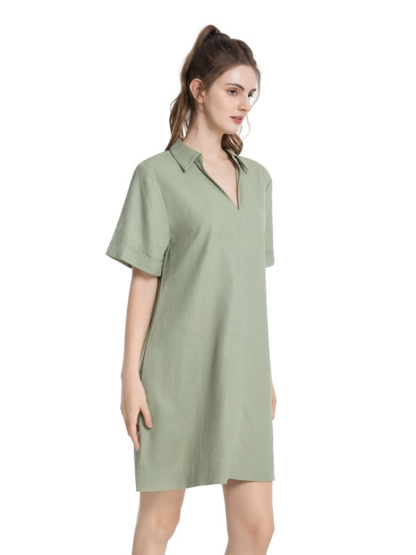 Women's Linen Shirt Dress
