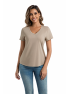 Jeanswest CloudSoft Women's V-Neck Tee - Effortless Australian Elegance S6A-52-273024