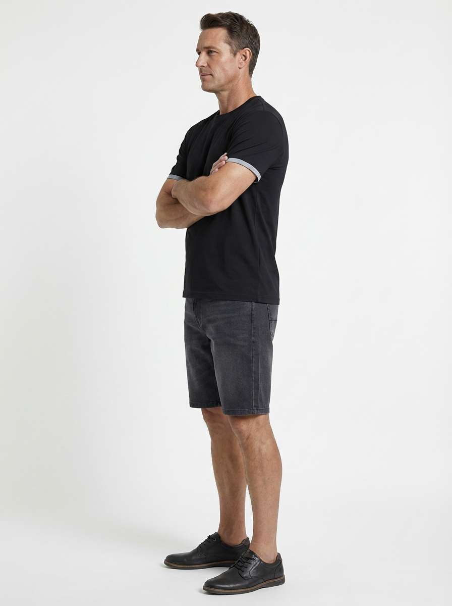 Jeanswest Jeanswest CloudSoft Mock Layer Round Neck Tee S6A-52-173028