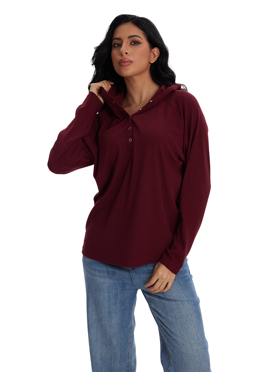 Jeanswest Jeanswest Aussie Comfort Hoodie Henley S6A-62-271006