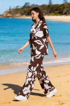 Jeanswest 🔥Hot Deal Price-Women's Linen Blend Beach Shirt | WSI-18405-01