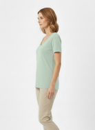 Jeanswest CloudSoft Women's V-Neck Tee - Effortless Australian Elegance S6A-52-273024
