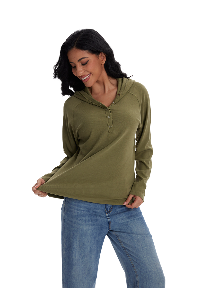 Jeanswest Jeanswest Aussie Comfort Hoodie Henley S6A-62-271006