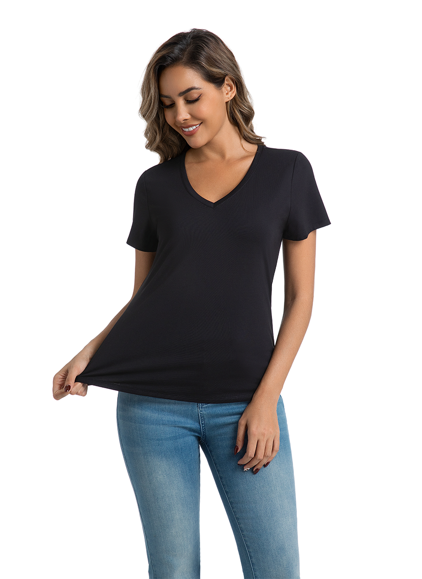 Jeanswest CloudSoft Women's V-Neck Tee - Effortless Australian Elegance S6A-52-273024