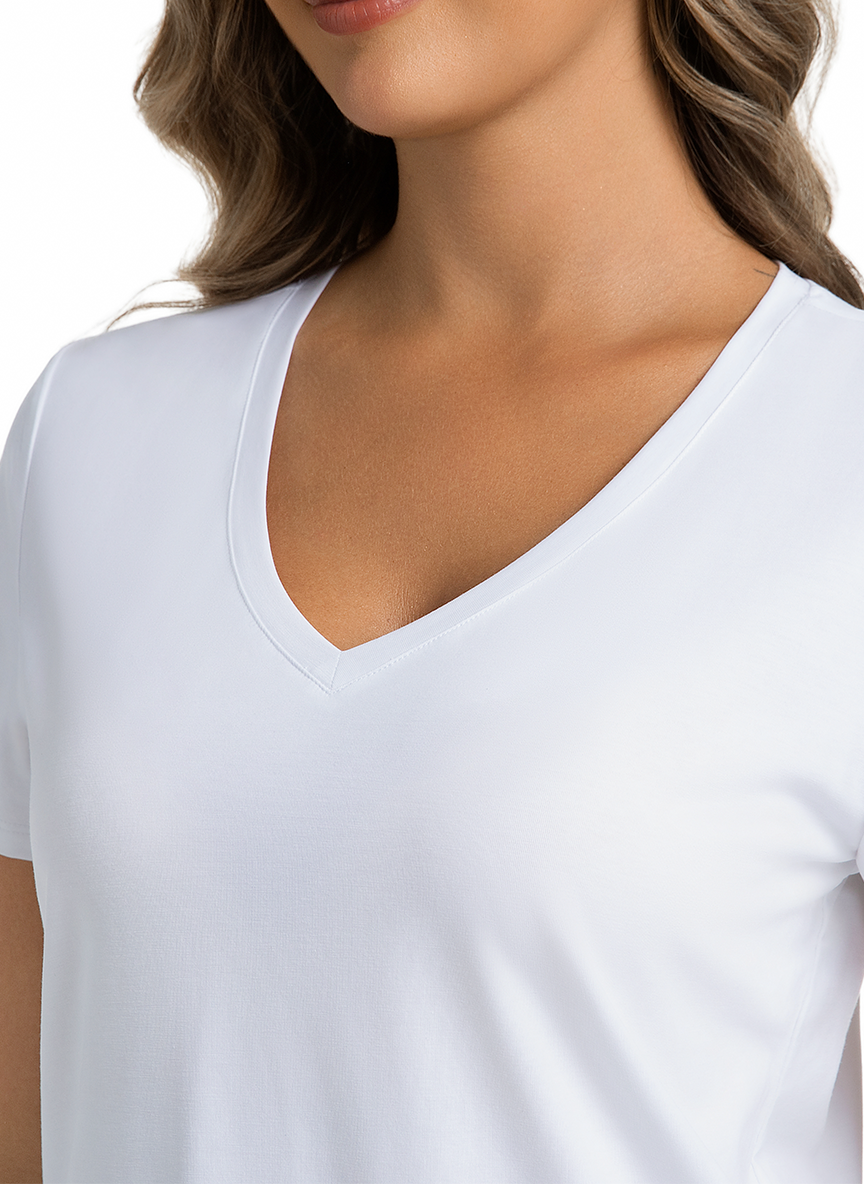 Jeanswest CloudSoft Women's V-Neck Tee - Effortless Australian Elegance S6A-52-273024