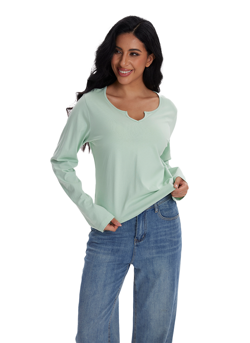 Jeanswest Jeanswest Aussie Chic V-Neck Long Sleeve Tee S6A-53-271006