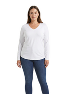 Jeanswest Jeanswest CloudSoft Aussie Luxe Modal V-Neck Long Sleeve Tee S6A-62-271011