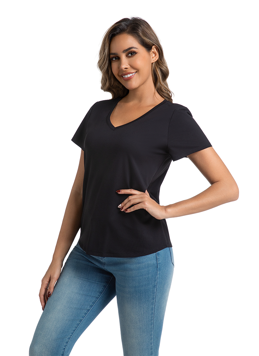Jeanswest CloudSoft Women's V-Neck Tee - Effortless Australian Elegance S6A-52-273024